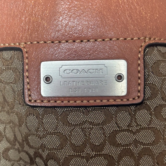 COACH Signature Briefcase Messenger Bag Cross Body UNISEX - Picture 16 of 16